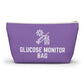 Personalized Glucose Monitor Bag for Diabetes Testing Kit Storage Travel Organizer for Glucometer Strips Lancets and Supplies