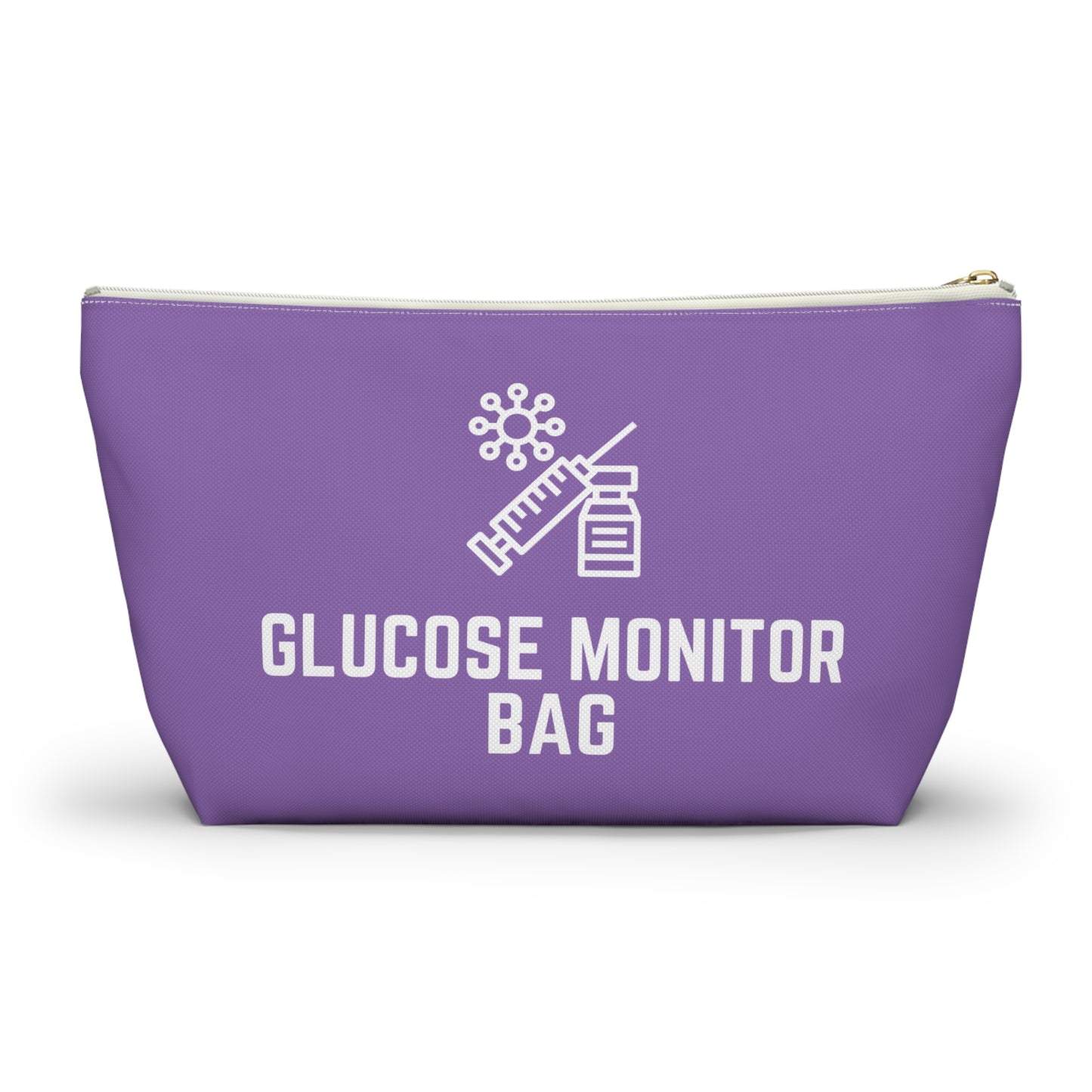 Personalized Glucose Monitor Bag for Diabetes Testing Kit Storage Travel Organizer for Glucometer Strips Lancets and Supplies