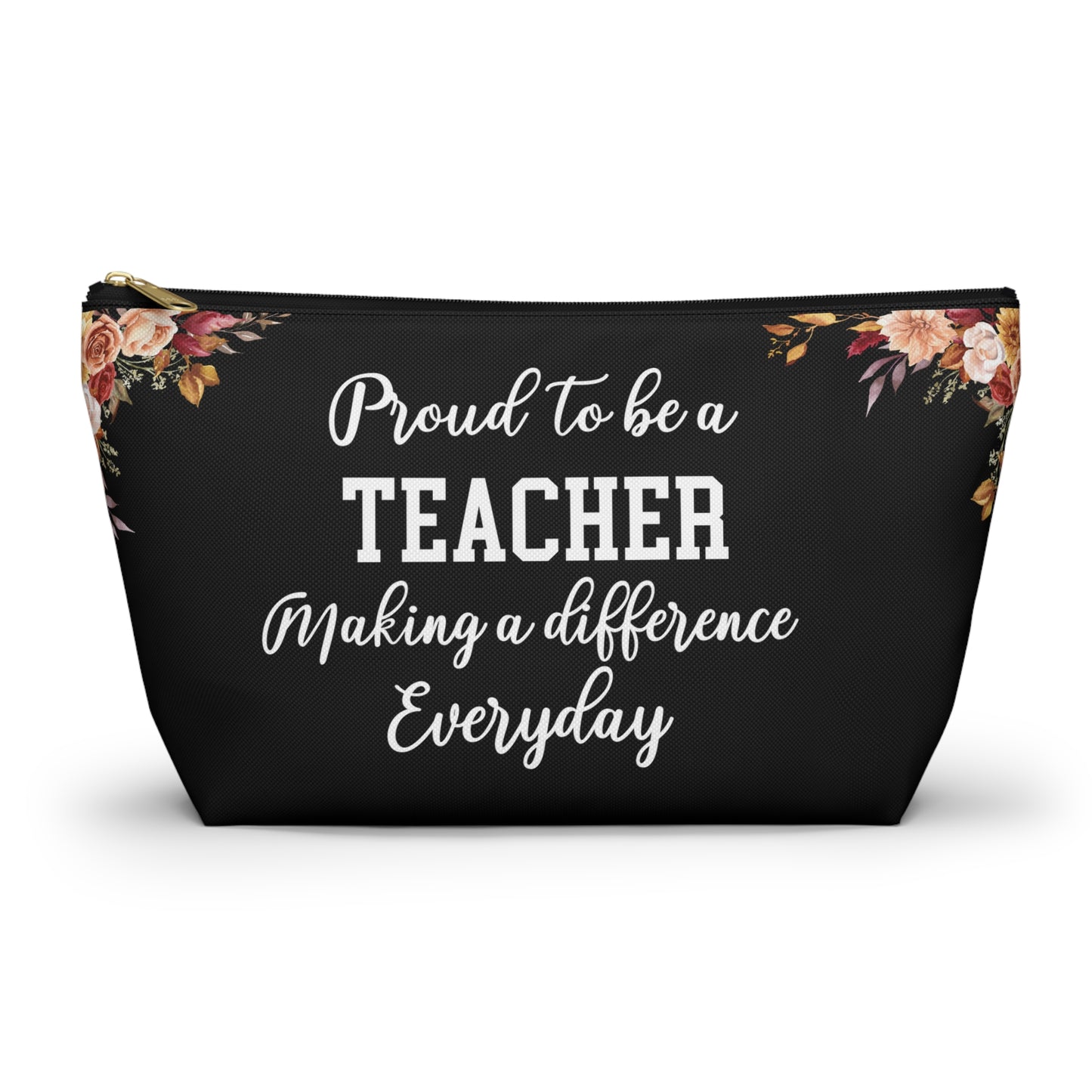 Teacher Essentials Pouch Classroom Organizer Pencil Case Stationery Bag for Educators School Supplies Zipper Pouch Gift for Teachers