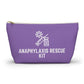 Personalized Anaphylaxis Rescue Kit Pouch for Emergency Medication Storage Travel Organizer for Allergy Emergency and Life Saving Supplies