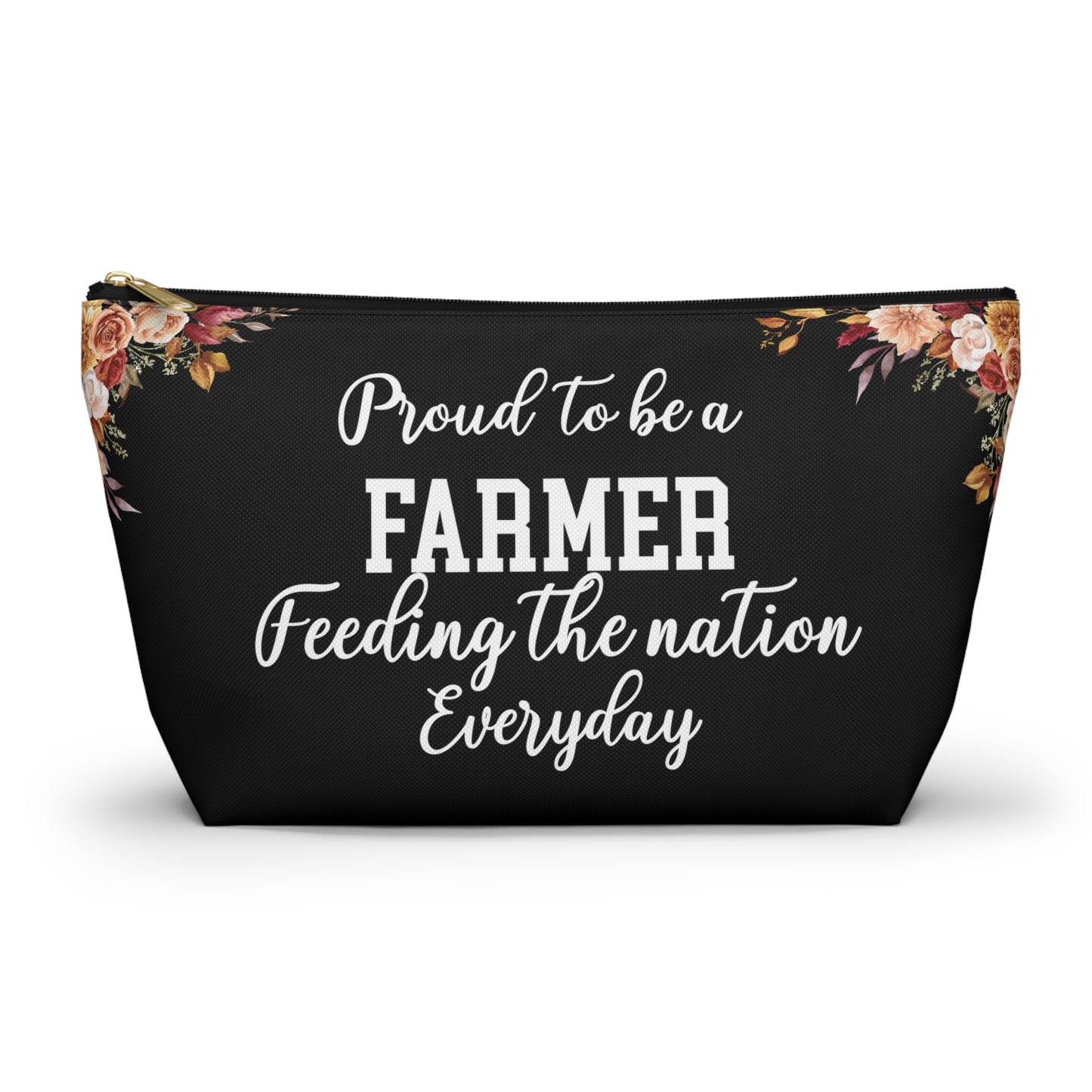 Farmer Essentials Pouch Gift For Farmers Farm Life Organizer Bag Rustic Travel Pouch Agriculture Lover Gift Cute Everyday Carry Zipper Case