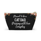 Proud To Be A Cat Dad Pouch Purring With Love Everyday Cat Lover Gift For Him Cat Dad Accessory Bag Cute Pet Zipper Storage Pouch