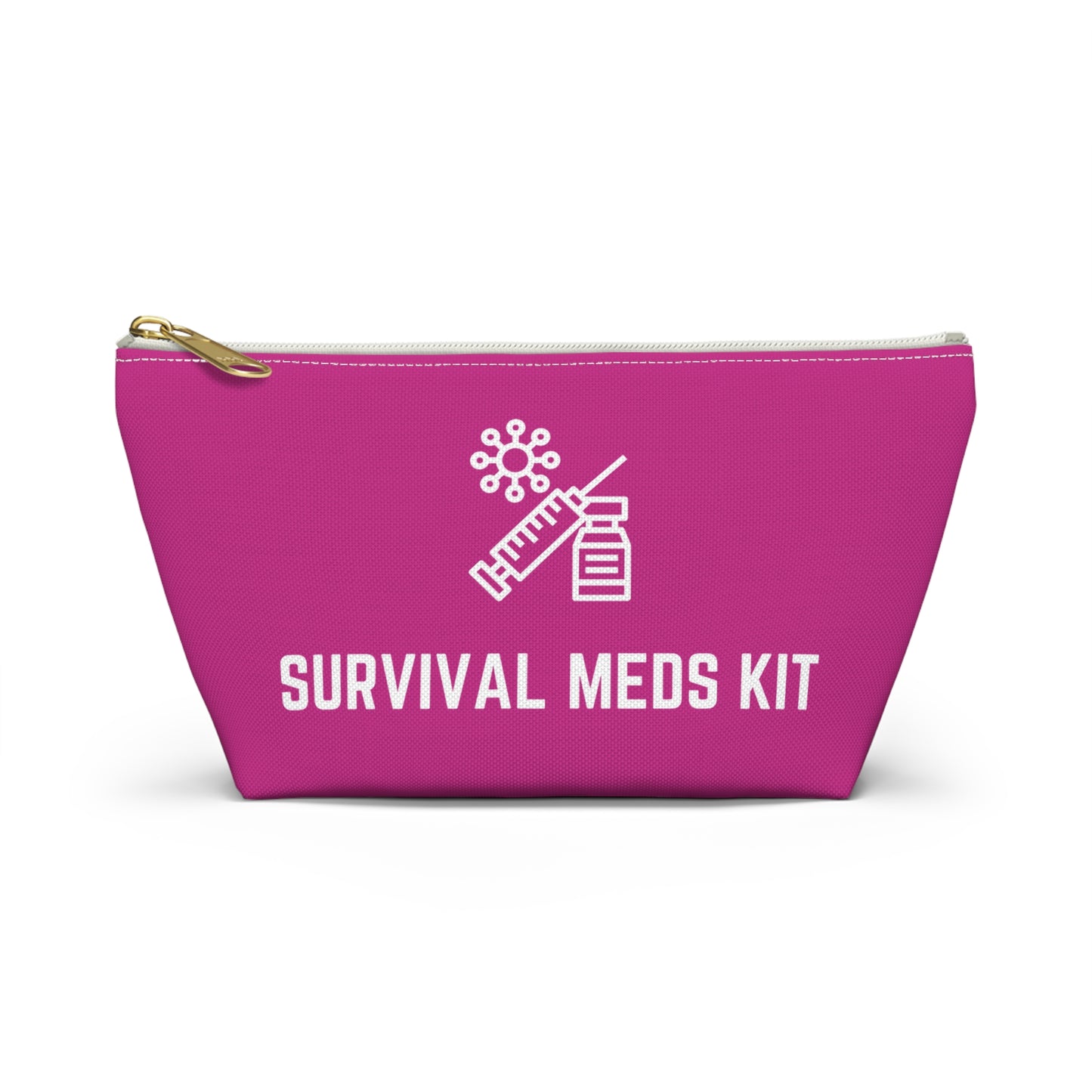 Personalized Survival Meds Kit Pouch for Emergency Medication Storage Travel Organizer for First Aid and Daily Health Essentials