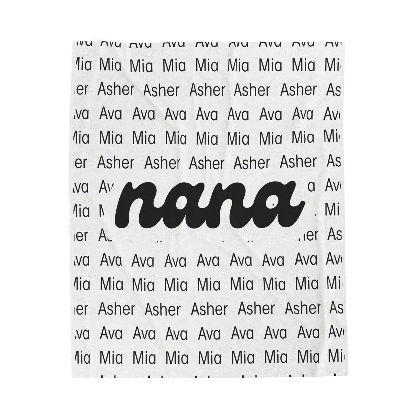 Personalized Nana Blanket, Custom Name Blanket, Gift for Nana, Grandma Gift, Cozy Throw Blanket, Birthday Gift, Mothers Day Gift