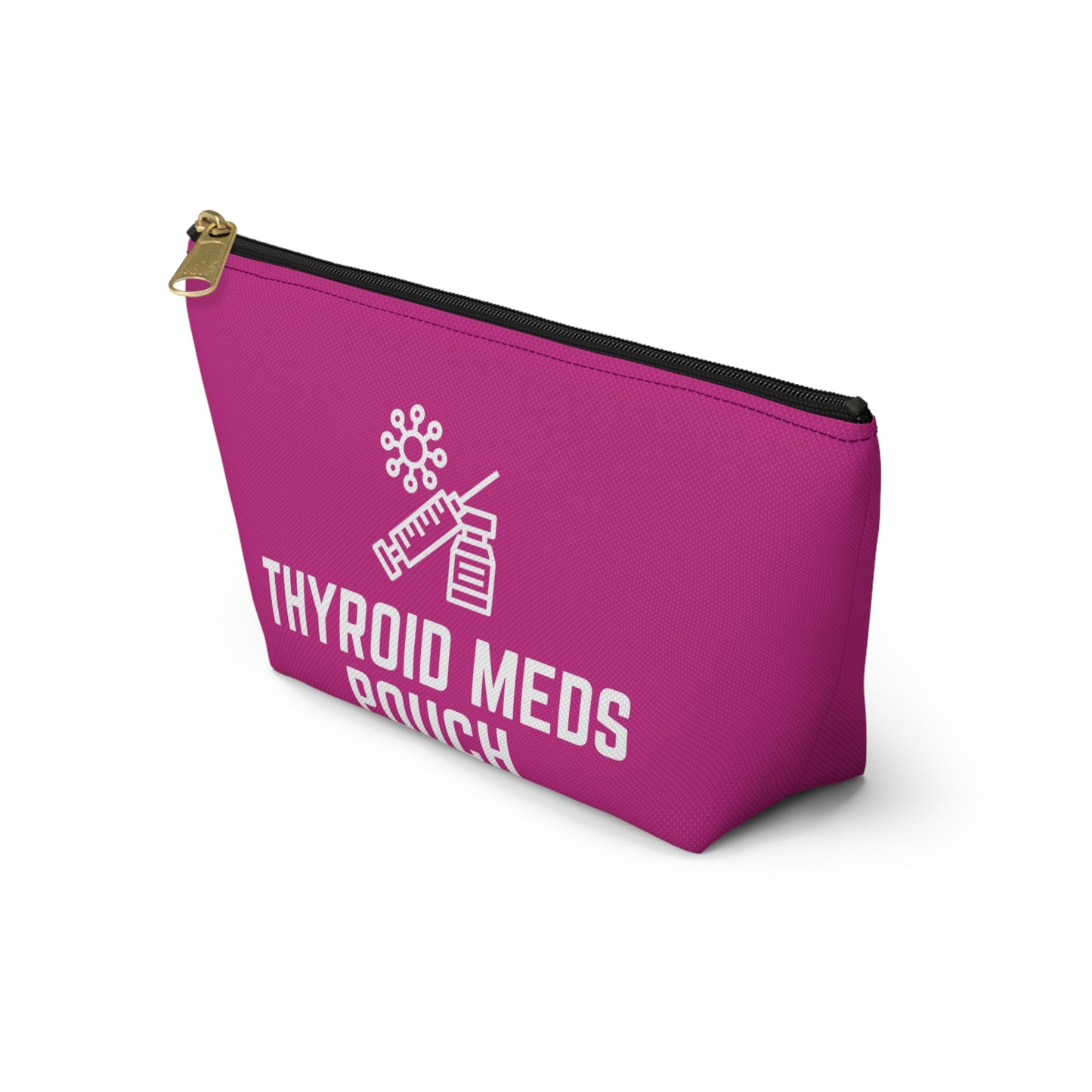 Personalized Thyroid Meds Pouch for Daily Medication Storage Travel Organizer for Hypothyroidism and Health Essentials