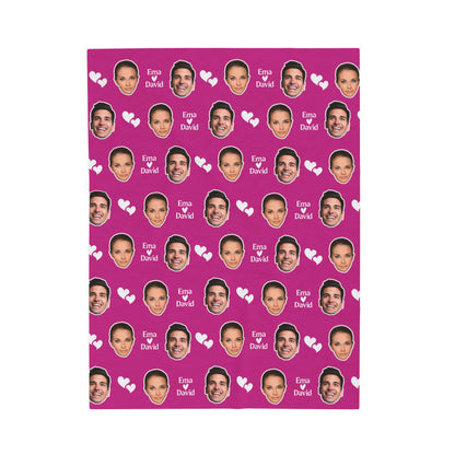 Personalized Face Blanket, Custom Photo Blanket, Faces on Blanket, Gift for Family, Custom Image Blanket, Graduation Gift, Cozy Throw