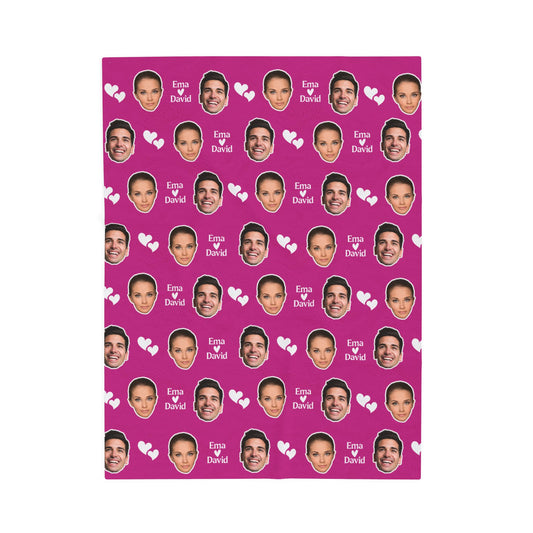 Personalized Face Blanket, Custom Photo Blanket, Faces on Blanket, Gift for Family, Custom Image Blanket, Graduation Gift, Cozy Throw