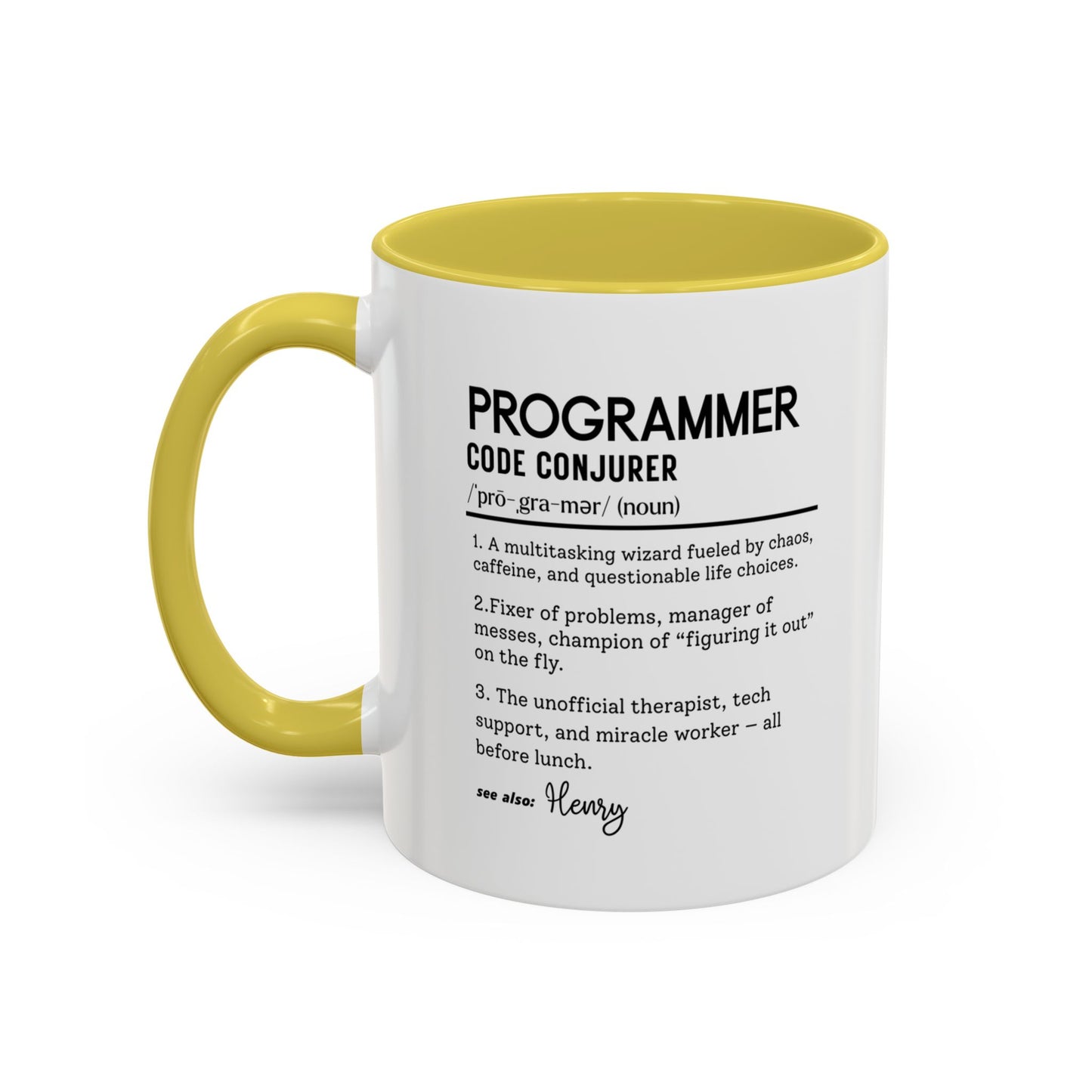Custom Programmer Mug, Code Conjurer Dictionary Mug, Funny Software Developer Gift, Tech Coffee Cup, Colorful Mugs 11oz 15oz