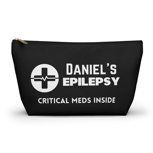 Personalized Epilepsy Critical Meds Pouch for Daniel Emergency Seizure Medication Storage Travel Organizer and Medical Kit
