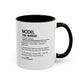 Model Dictionary Mug, Funny Pose Warrior Mug Gift, Personalized Runway Star Coffee Cup, Colorful Mugs (11oz, 15oz)