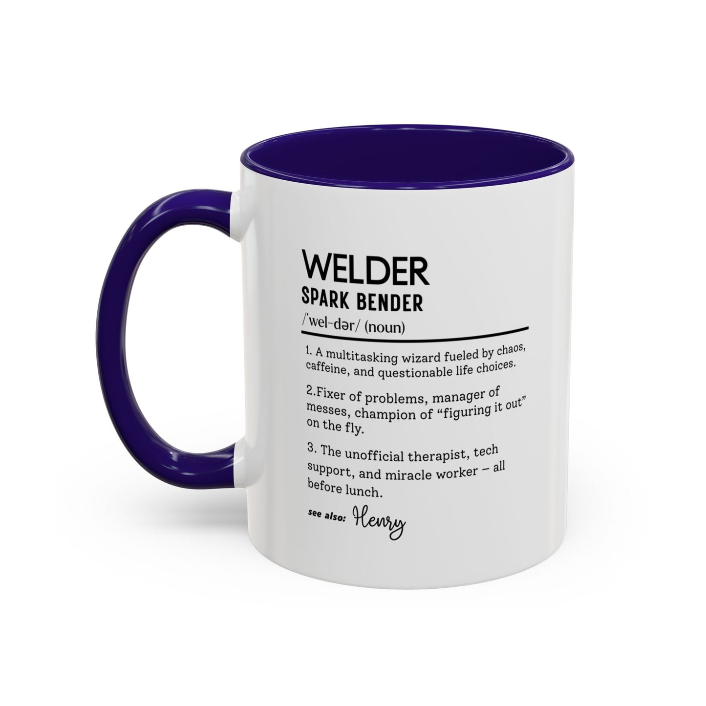 Custom Welder Mug, Spark Bender Dictionary Mug, Funny Welding Gift, Personalized Coffee Cup for Welders, Colorful Mugs 11oz 15oz