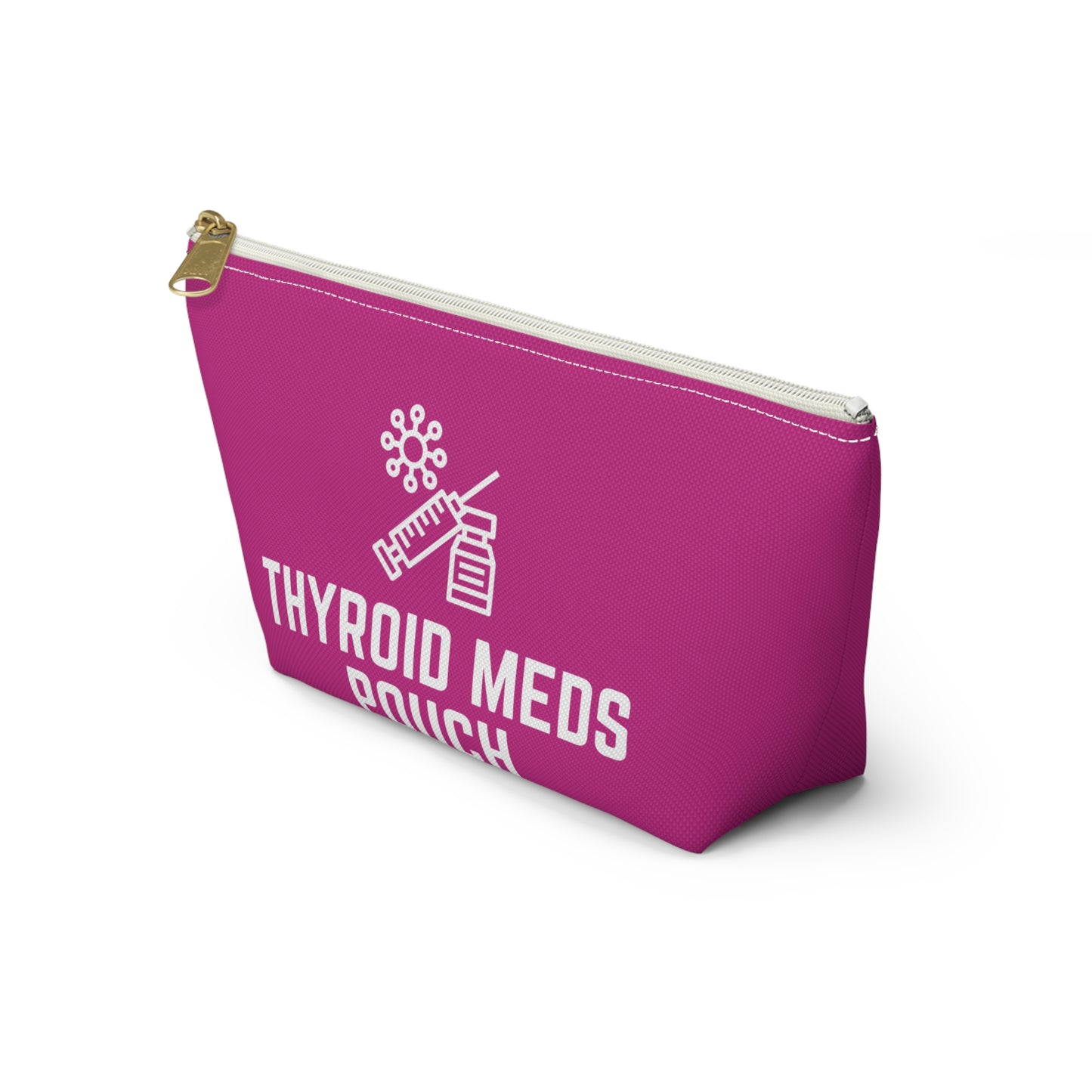 Personalized Thyroid Meds Pouch for Daily Medication Storage Travel Organizer for Hypothyroidism and Health Essentials