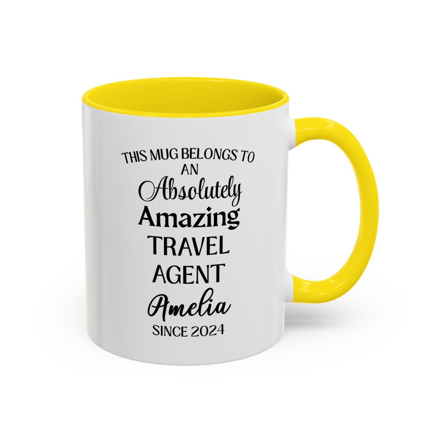 Custom Travel Agent Mug, Funny Globe Trotter Gift, Personalized Vacation Planner Cup, Jet Setter Coffee Mug