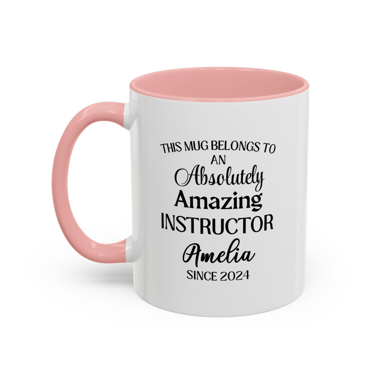 Custom Instructor Mug, Funny Teaching Gift, Personalized Educator Coffee Cup, Mentor Appreciation Mug