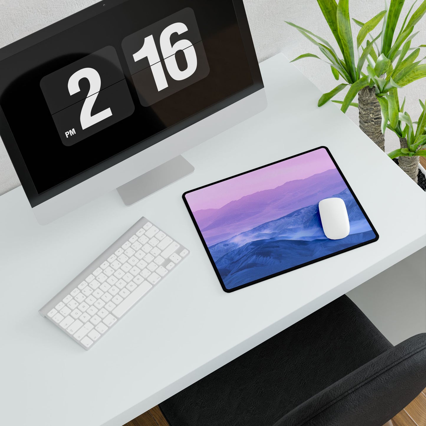 Mountain View Desk Mat - Office Accessory, Desk Organizer, Home Office Decor, Gift for Students, Aesthetic Workspace