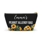 Peanut Allergy Bag Personalized Medical Alert Pouch for EpiPen and Meds Travel Emergency Kit for Severe Food Allergy Essentials