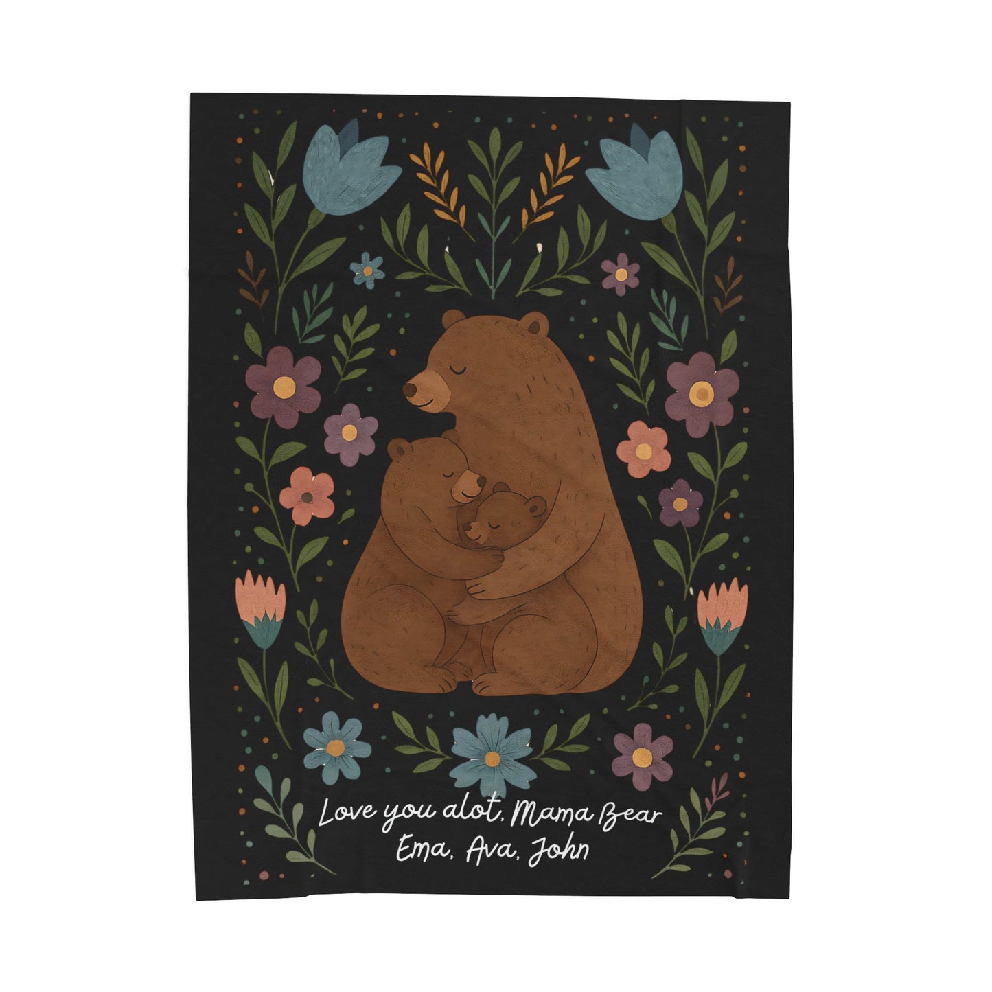 Personalized Mama and Baby Blanket, Custom Name Blanket, New Mom Gift, Baby Shower Gift, Soft Cozy Blanket, Mom and Baby Throw