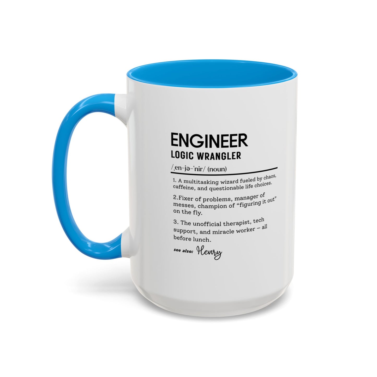 Custom Engineer Mug, Funny Engineering Definition Gift, STEM Coffee Cup, Personalized Tech Gift, Problem Solver Mug, Nerdy Office Cup