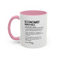 Funny Economist Mug, Number Ninja Dictionary Mug, Custom Coffee Cup for Finance Pros, Gift for Economists, Colorful Mugs (11oz, 15oz)