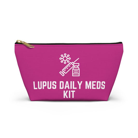 Personalized Lupus Daily Meds Kit Pouch for Medication Storage Travel Organizer for Chronic Illness Care and Health Essentials