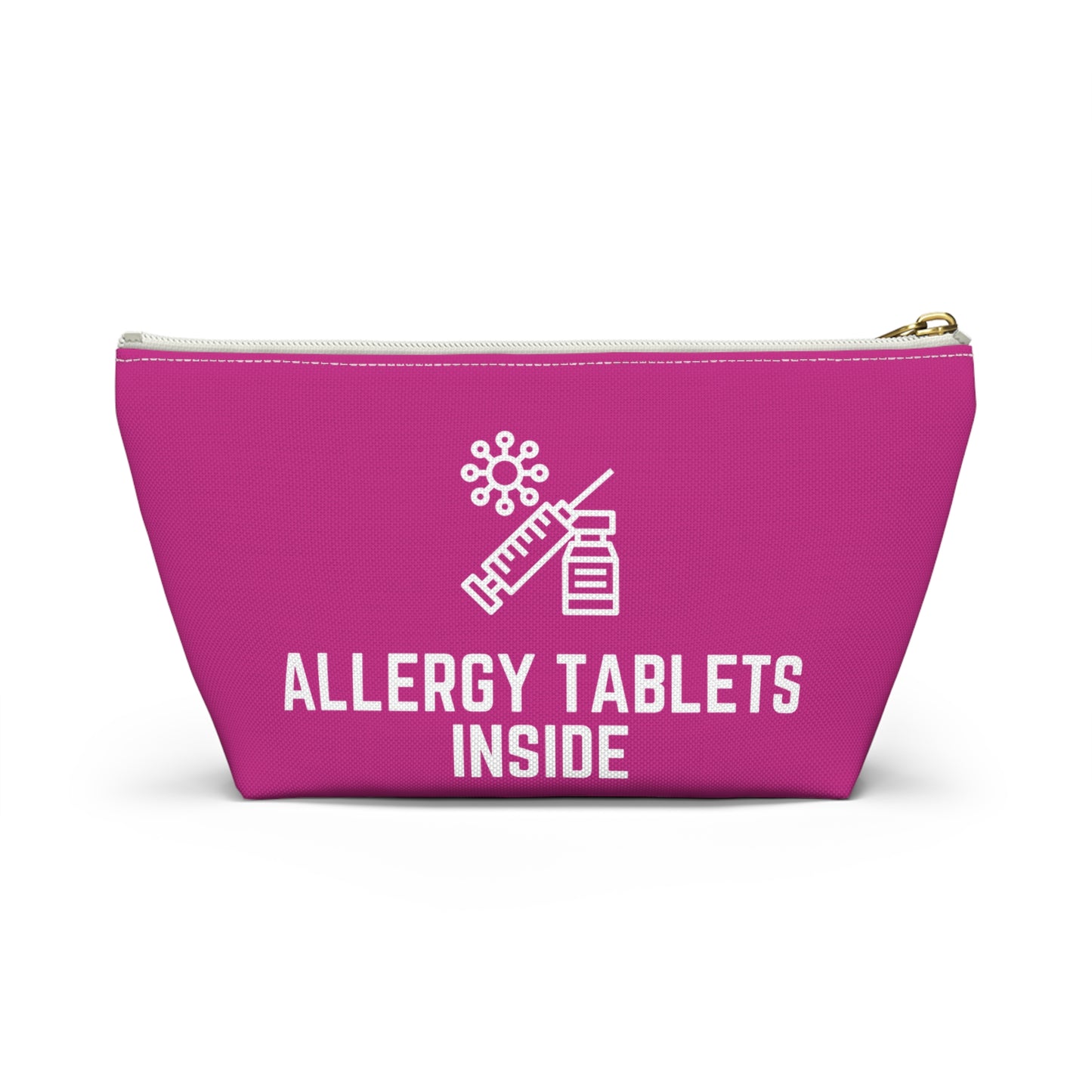 Personalized Allergy Tablets Inside Pouch for Medicine Storage Travel Organizer for Daily Allergy Relief and Emergency Essentials