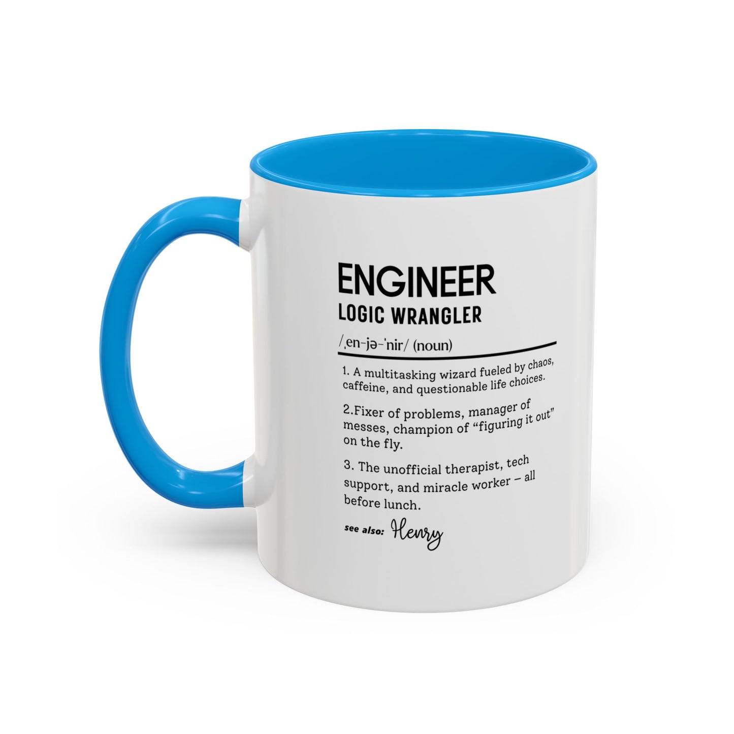 Custom Engineer Mug, Funny Engineering Definition Gift, STEM Coffee Cup, Personalized Tech Gift, Problem Solver Mug, Nerdy Office Cup