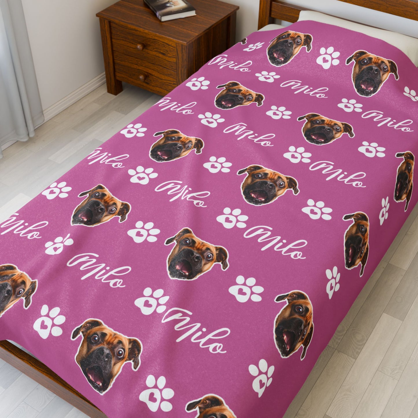 Custom Pet Blanket, Pet Photo Blanket, Custom Dog Blanket, Personalized Dog Blanket, Cat Picture Blanket, Dog Dad Gift, Pet Lover Gift