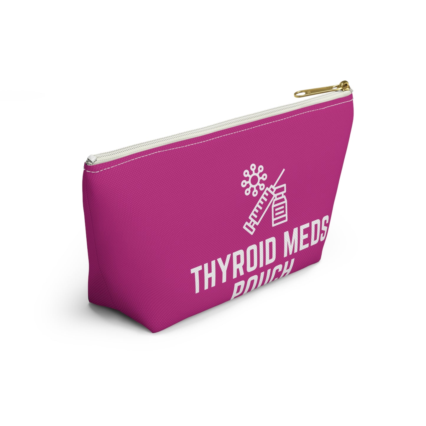Personalized Thyroid Meds Pouch for Daily Medication Storage Travel Organizer for Hypothyroidism and Health Essentials