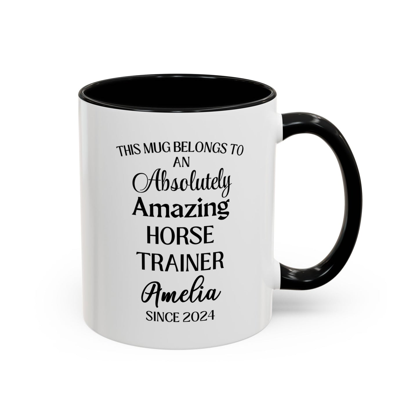 Custom Horse Trainer Mug, Funny Equestrian Mug, Personalized Horse Riding Coach Cup, Stable Mentor Gift