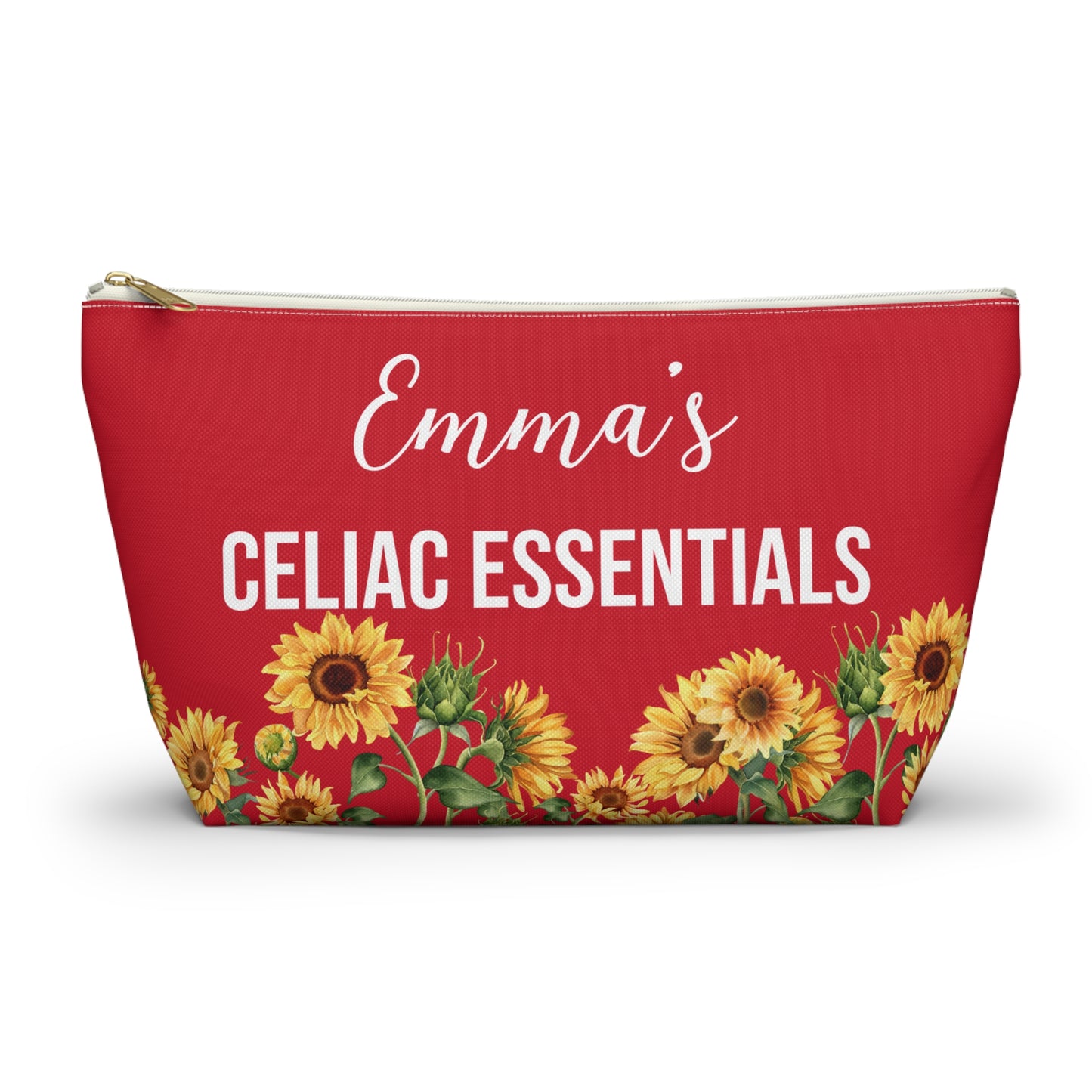 Celiac Essentials Medical Alert Pouch Gluten Free Emergency Kit Personalized Storage Bag for Daily Use Travel and Health Safety
