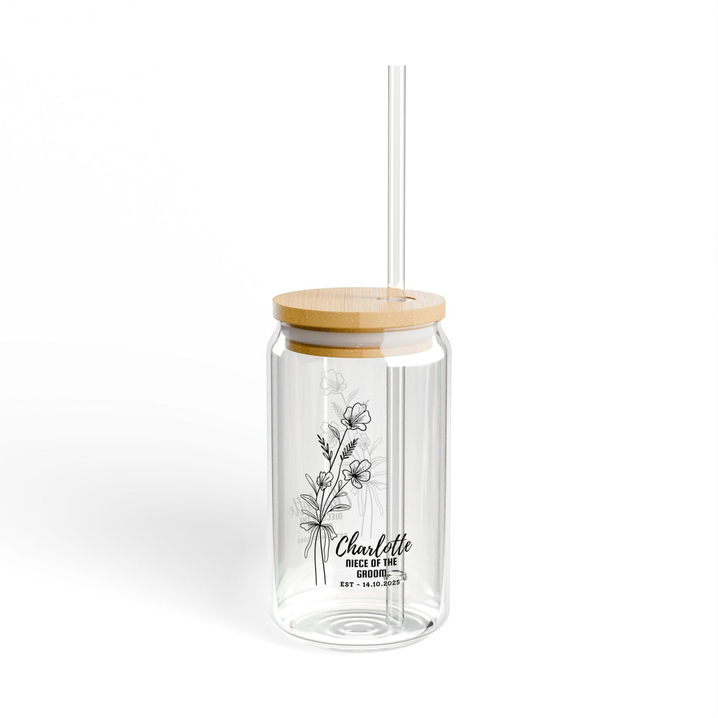 Niece of the Groom Sipper, Personalized Wedding Sipper, Custom Niece Gift, Groom Family Cup, Wedding Party Keepsake, 16oz Niece Sipper