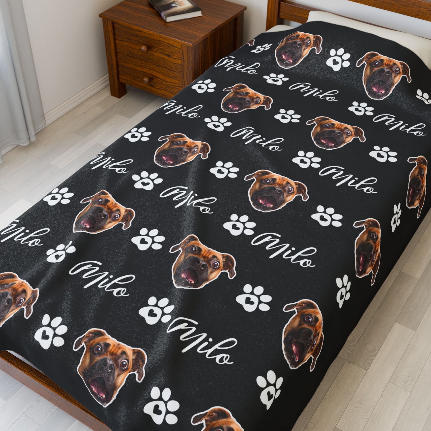 Custom Pet Blanket, Pet Photo Blanket, Custom Dog Blanket, Personalized Dog Blanket, Cat Picture Blanket, Dog Dad Gift, Pet Lover Gift