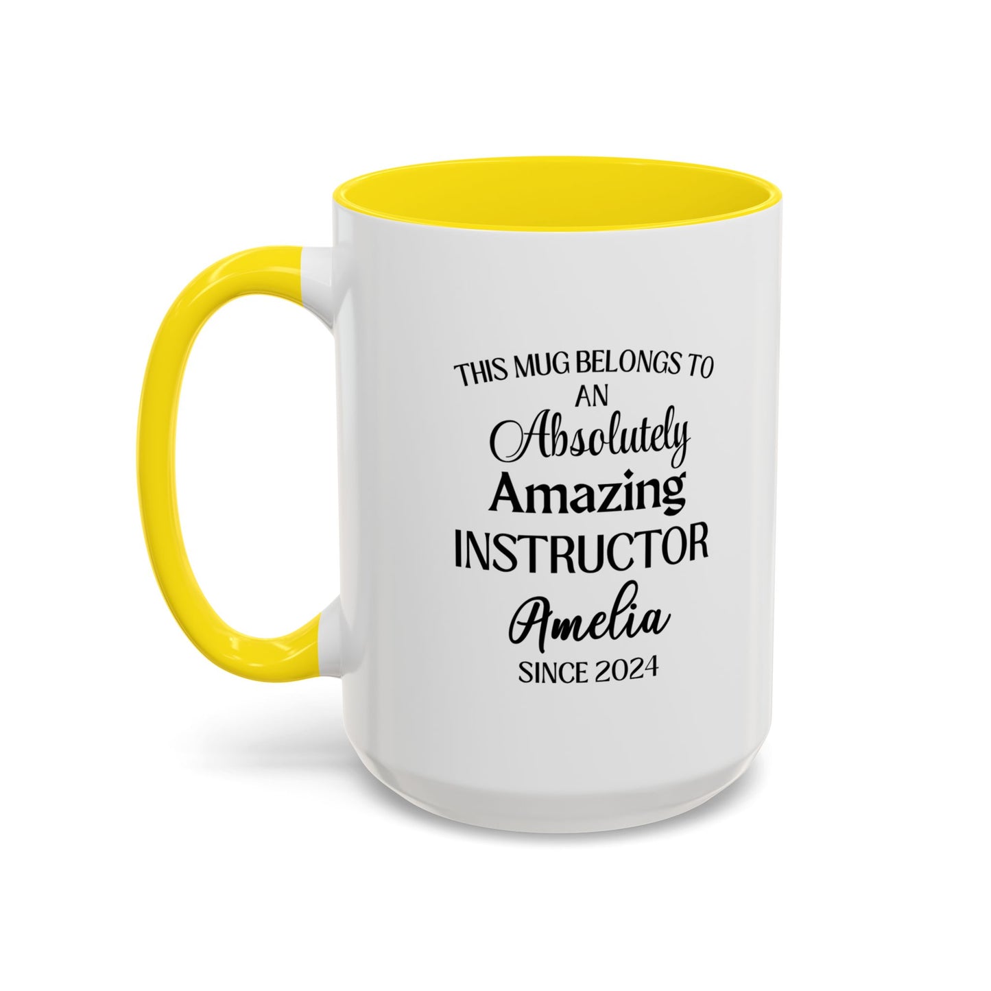 Custom Instructor Mug, Funny Teaching Gift, Personalized Educator Coffee Cup, Mentor Appreciation Mug