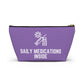 Personalized Daily Medications Inside Pouch for Organized Medication Storage Travel Organizer for Pills and Health Essentials