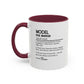Model Dictionary Mug, Funny Pose Warrior Mug Gift, Personalized Runway Star Coffee Cup, Colorful Mugs (11oz, 15oz)