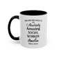 Mug, Custom Social Worker Gift, Personalized Mental Health Cup, Appreciation Coffee, Funny Therapist, Social Work Graduation, Office Decor