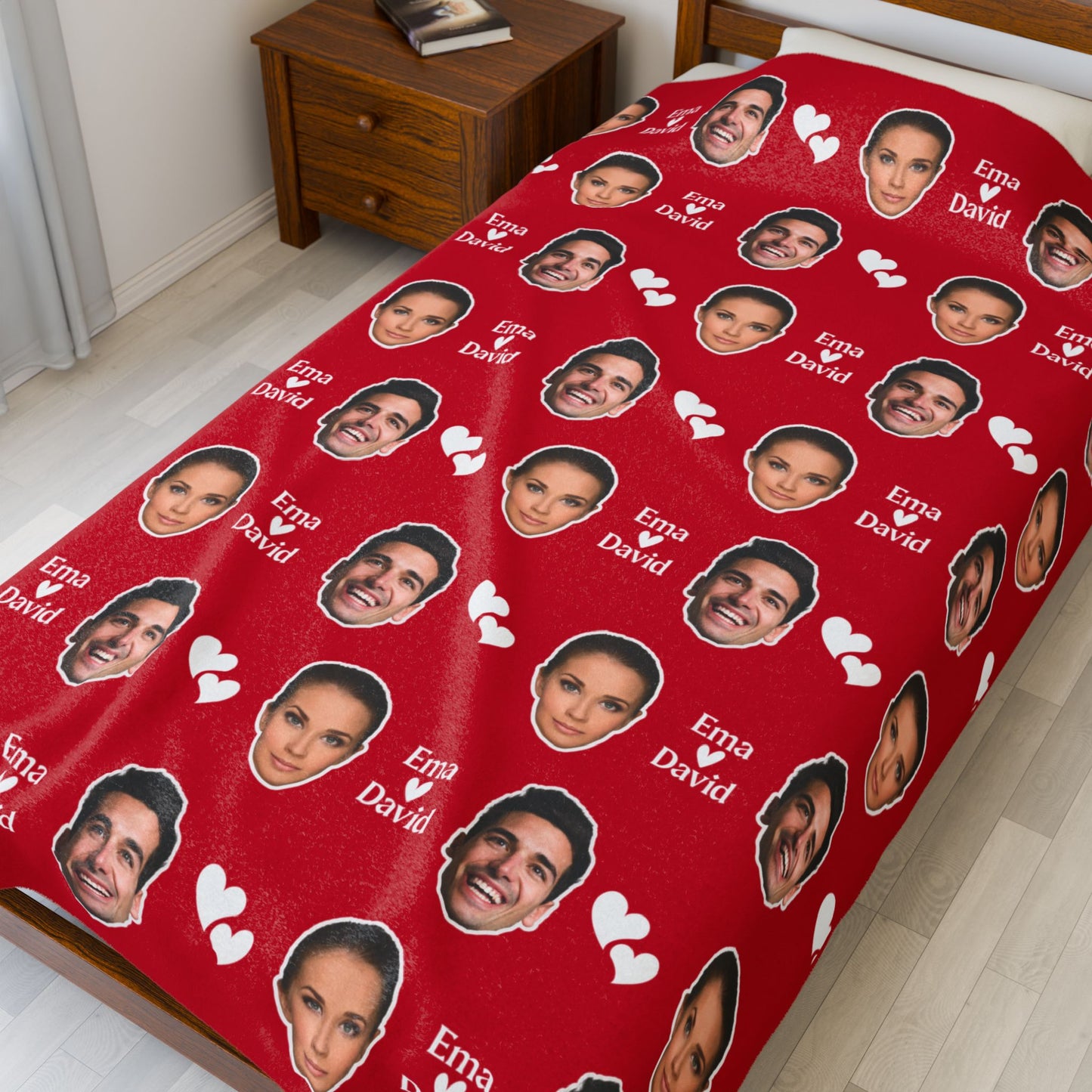 Personalized Face Blanket, Custom Photo Blanket, Faces on Blanket, Gift for Family, Custom Image Blanket, Graduation Gift, Cozy Throw