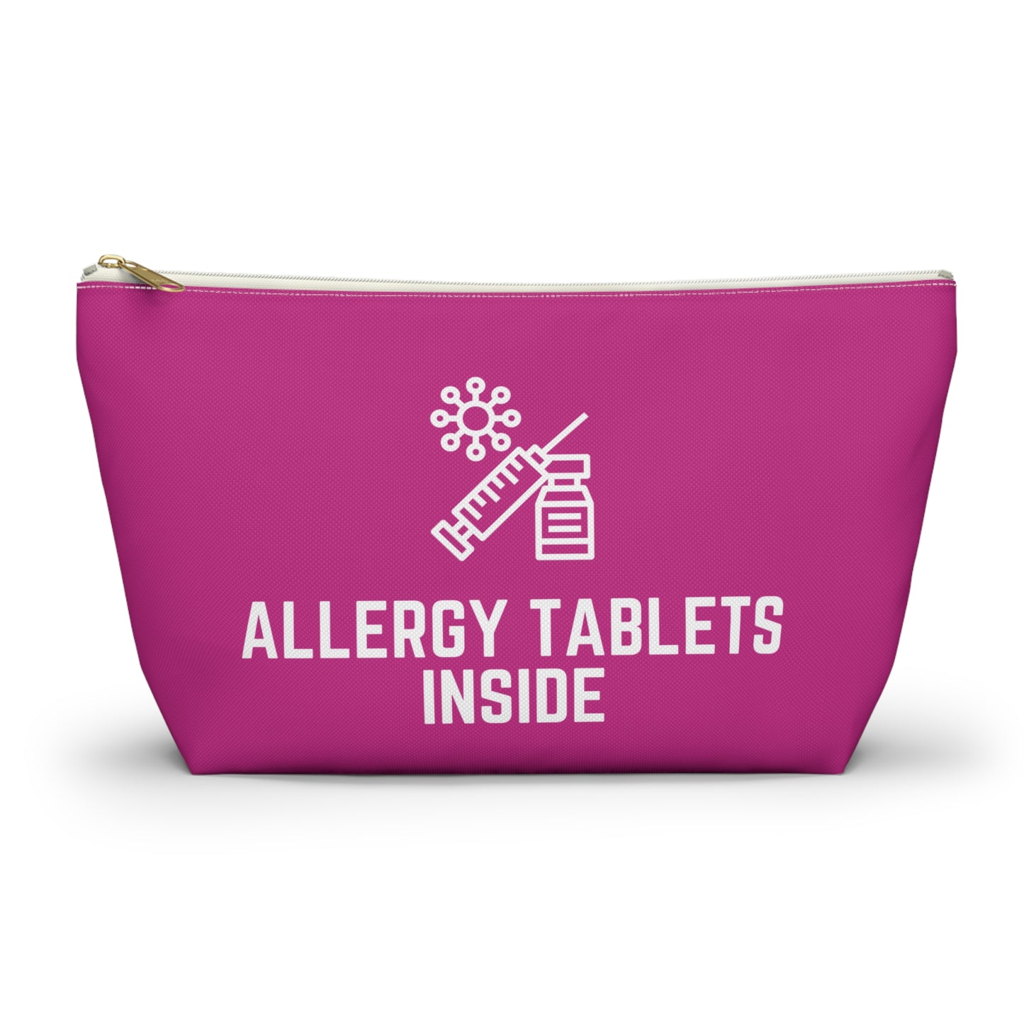 Personalized Allergy Tablets Inside Pouch for Medicine Storage Travel Organizer for Daily Allergy Relief and Emergency Essentials