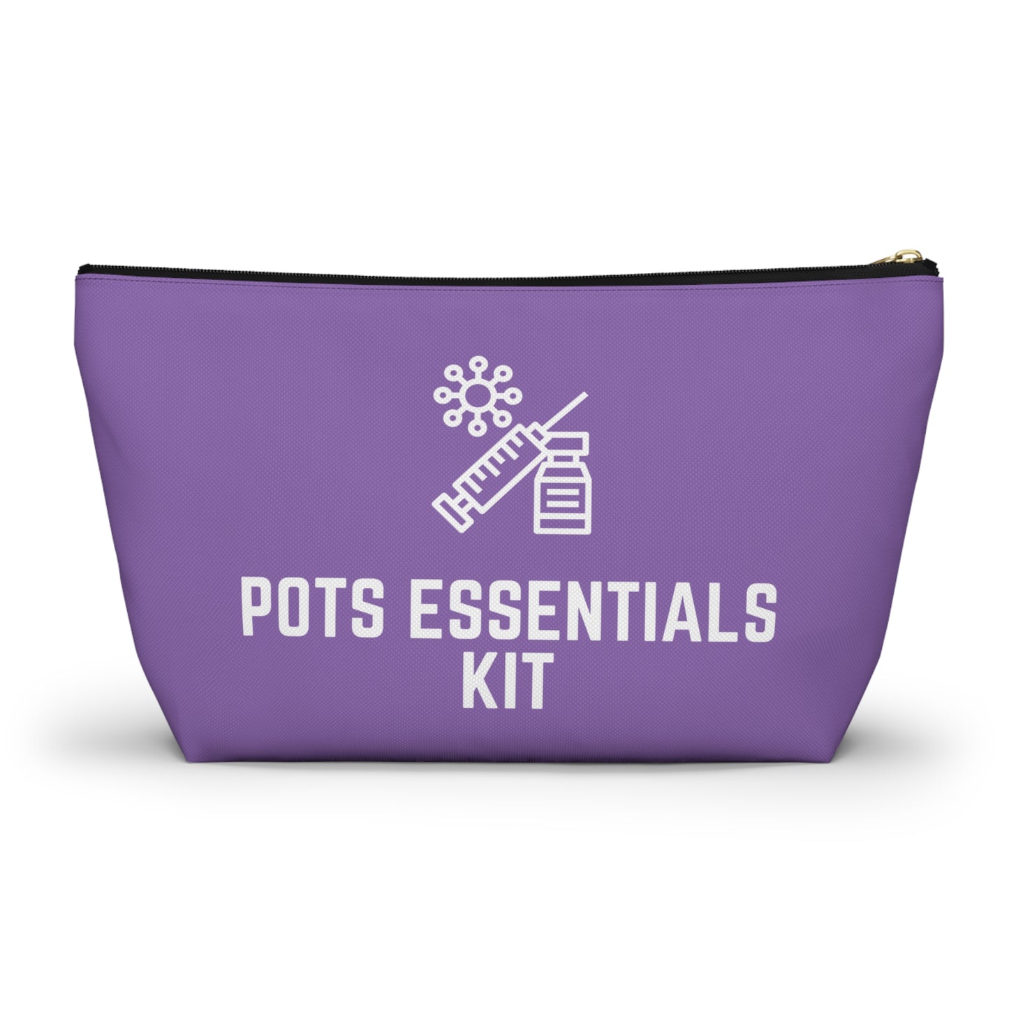 Personalized POTS Essentials Kit Pouch for Postural Orthostatic Tachycardia Supplies Travel Organizer for Daily Meds and Hydration