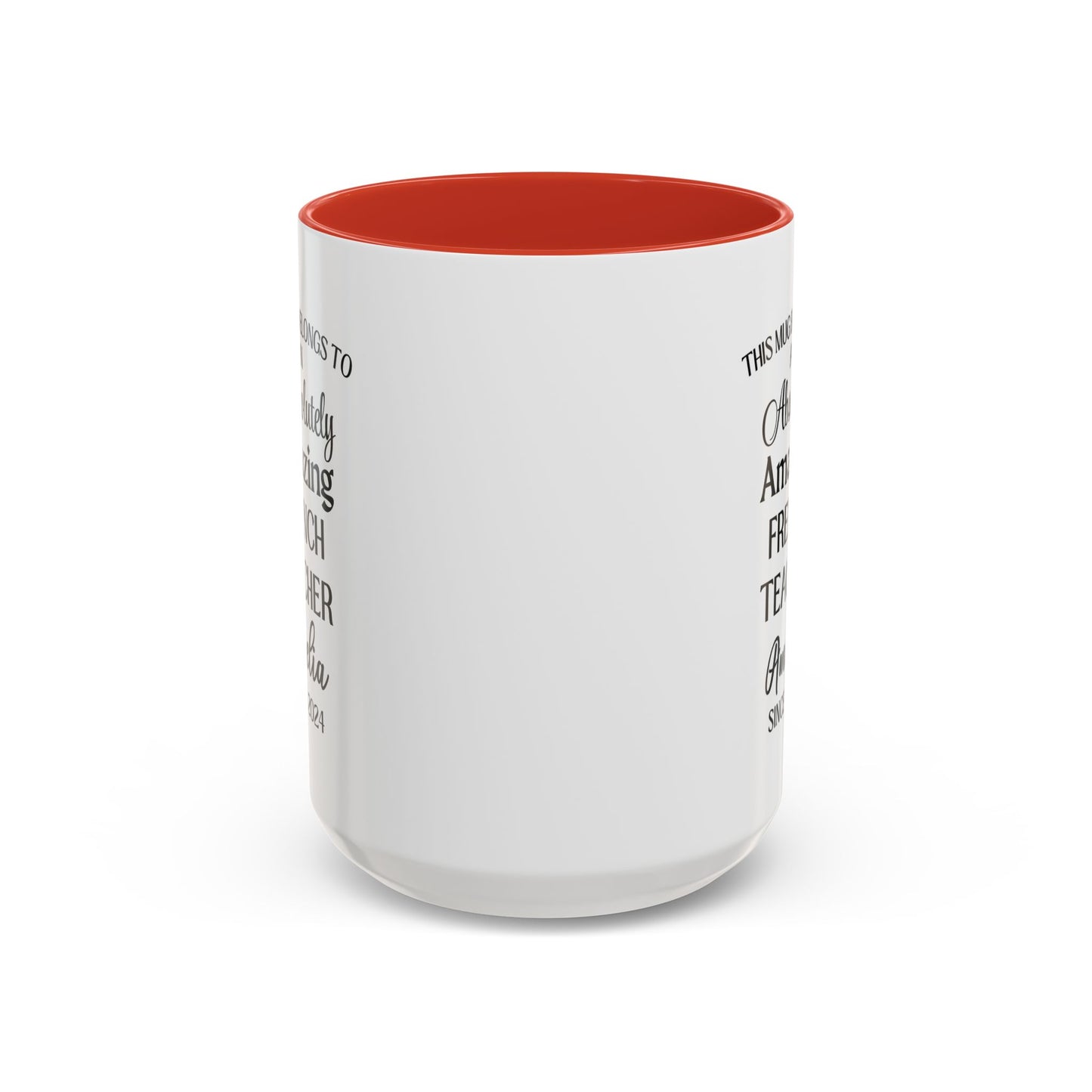 Custom French Teacher Mug, Funny Language Instructor Gift, Personalized French Mug, Francophile Gift, Appreciation Cup