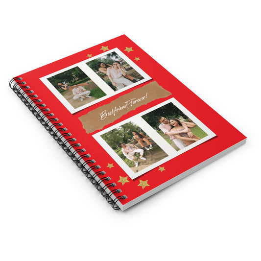 Personalized Friend Journal Book, Custom Best Friend Notebook, Gift for Bestie, Memory Keepsake, Friendship Diary, Cute Name Journal