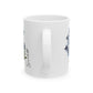 July Birth Flower Larkspur Mug 11oz 15oz Custom Floral Coffee Cup Birthday Gift for Her Personalized Ceramic Summer Flower Mug
