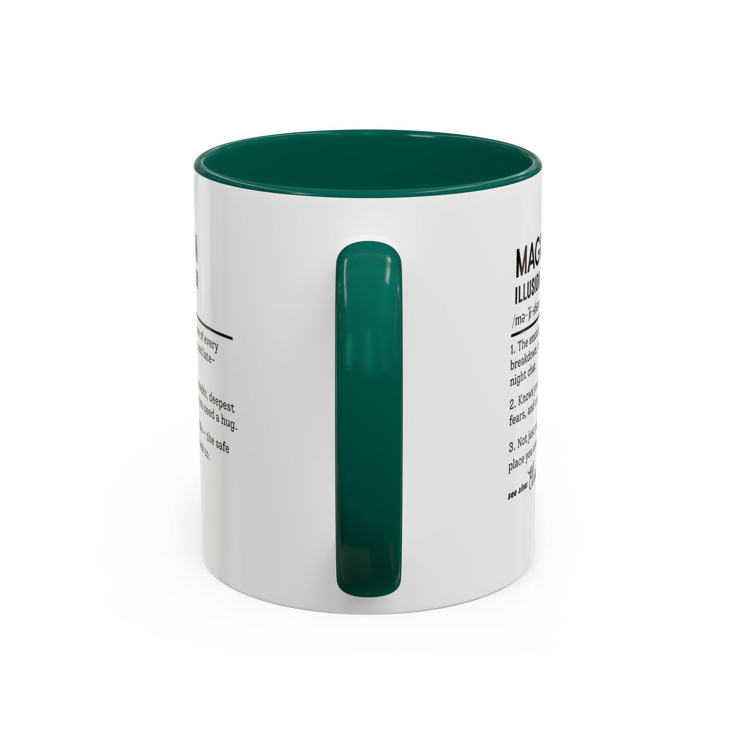 Custom Magician Dictionary Mug, Funny Illusion Hustler Gift Mug, Personalized Magic Performer Cup, Colorful Mugs (11oz, 15oz)
