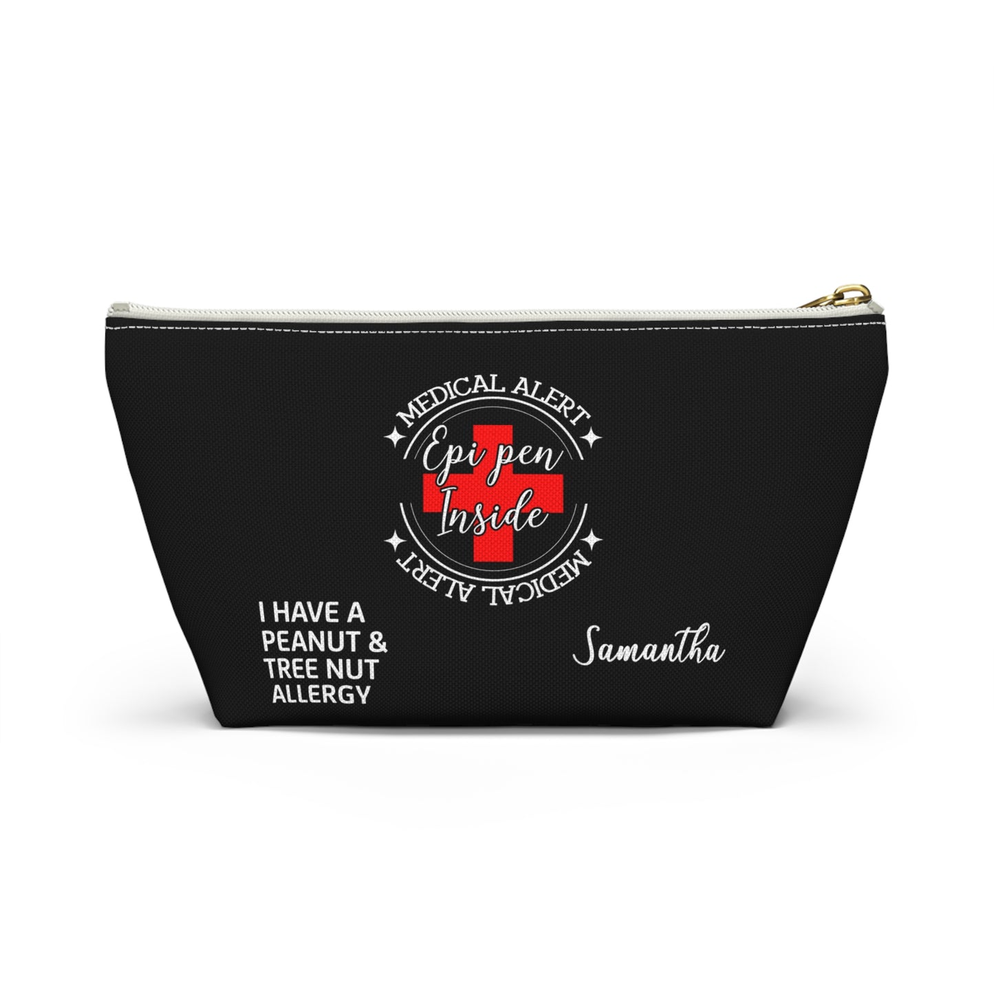 Personalized Medical Alert EpiPen Pouch for Peanut and Tree Nut Allergy Samantha Emergency Allergy Kit Travel Organizer