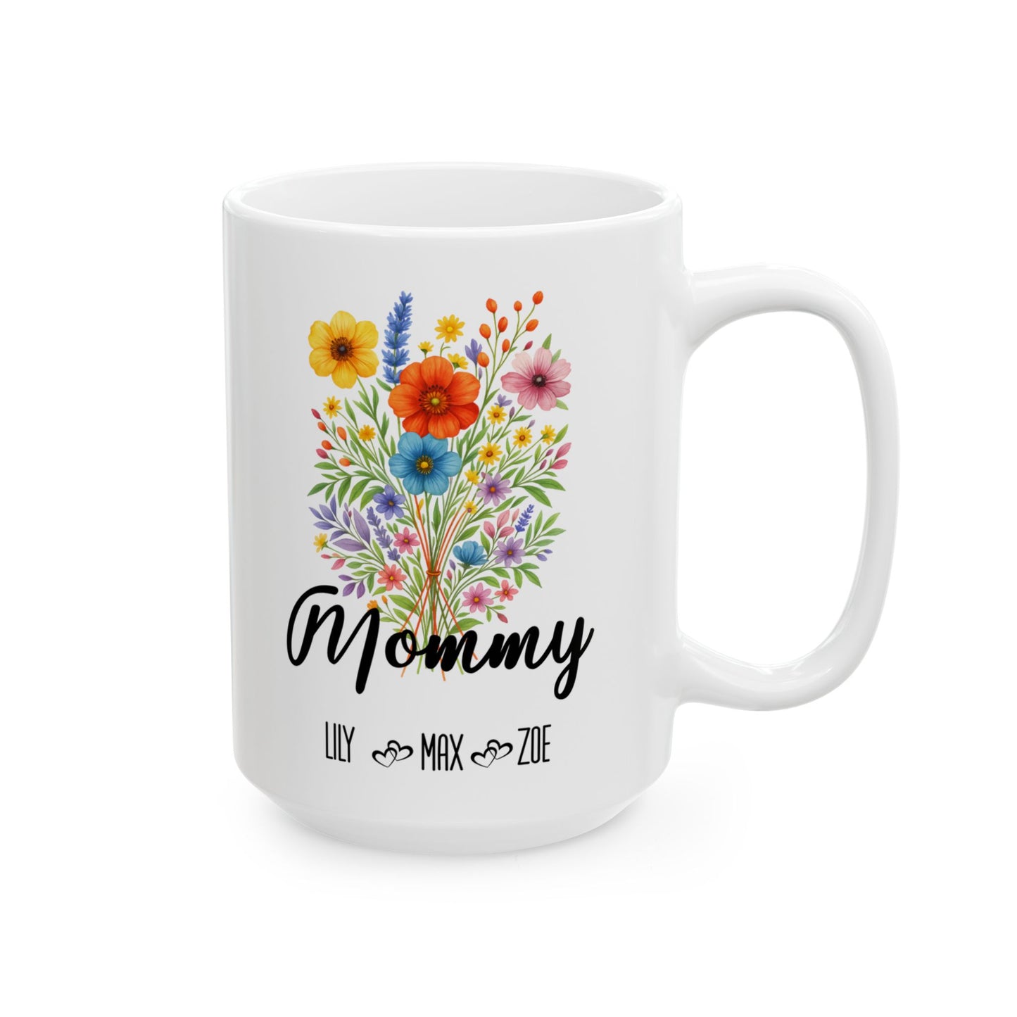 Mommy Mug 11oz 15oz Custom Coffee Cup Gift for Mom New Mommy Present for Birthday or Mothers Day Personalized Ceramic Mug for Her