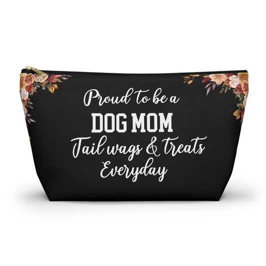 Dog Mom Essentials Pouch Gift For Dog Lovers Pet Treat Bag Organizer Cute Makeup Travel Case For Dog Mama Everyday Carry Dog Walker Gift