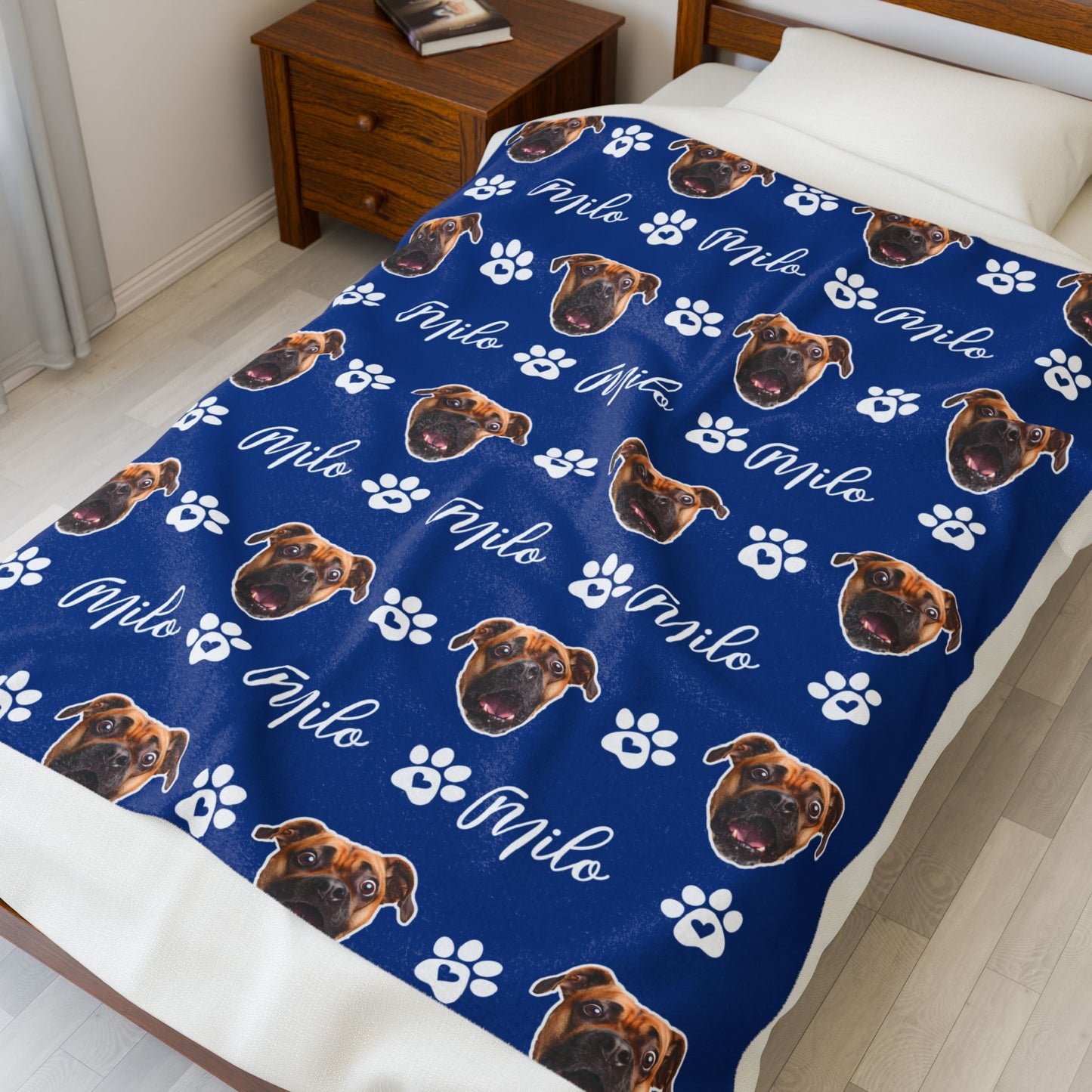 Custom Pet Blanket, Pet Photo Blanket, Custom Dog Blanket, Personalized Dog Blanket, Cat Picture Blanket, Dog Dad Gift, Pet Lover Gift