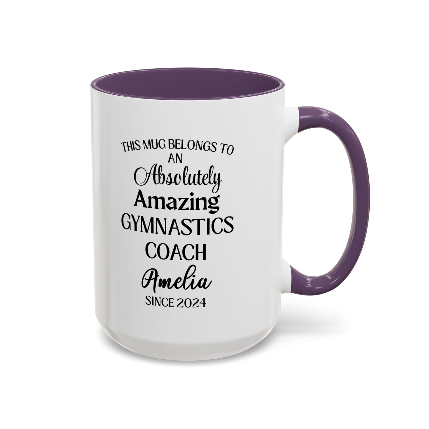 Custom Gymnastics Coach Mug, Funny Gym Coach Gift, Personalized Athlete Trainer Mug, Best Mentor Cup
