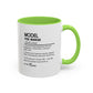 Model Dictionary Mug, Funny Pose Warrior Mug Gift, Personalized Runway Star Coffee Cup, Colorful Mugs (11oz, 15oz)