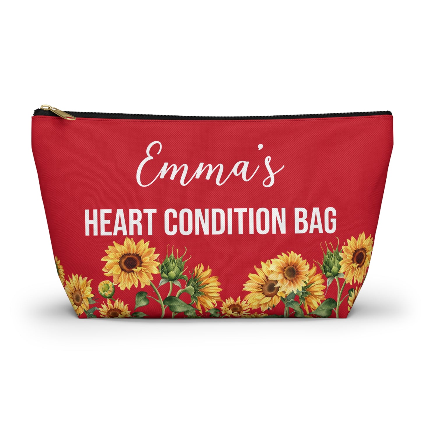 Heart Condition Bag Medical Supplies Pouch Emergency Kit for Heart Patients Personalized Travel Case for Medications and Important Info